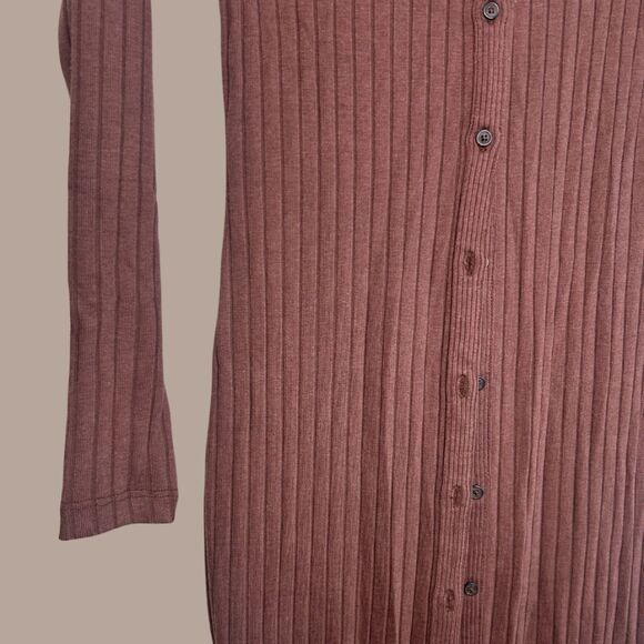 Old Navy Ribbed Button Down Midi Dress NWT - Picture 8 of 8